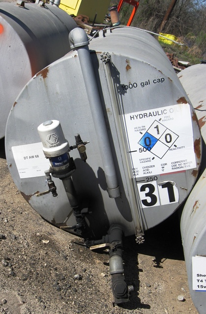  Metal Horizontal Cylinderical Tank 1000 gal (DH31)